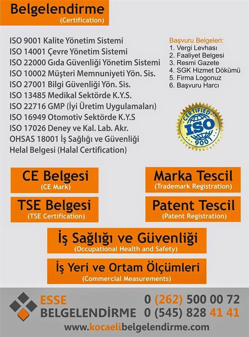 Esse Belgelendirme Kocaeli  Resimleri